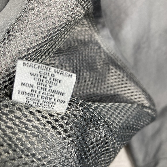 OSU Ohio State Windbreaker Jacket Adult Large Gray Full Zip Lightweight The Oval - Picture 10 of 13